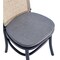Manhattan Comfort Paragon Dining Chair 1.0 with Grey Cushions in Black and Cane, Set of 2 DCCA05-GY - alternate 8